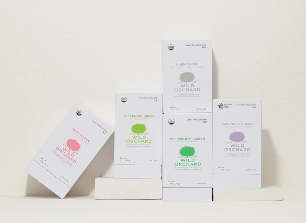 Green Tea Blend: Spearmint Green - Organic Loose Leaf