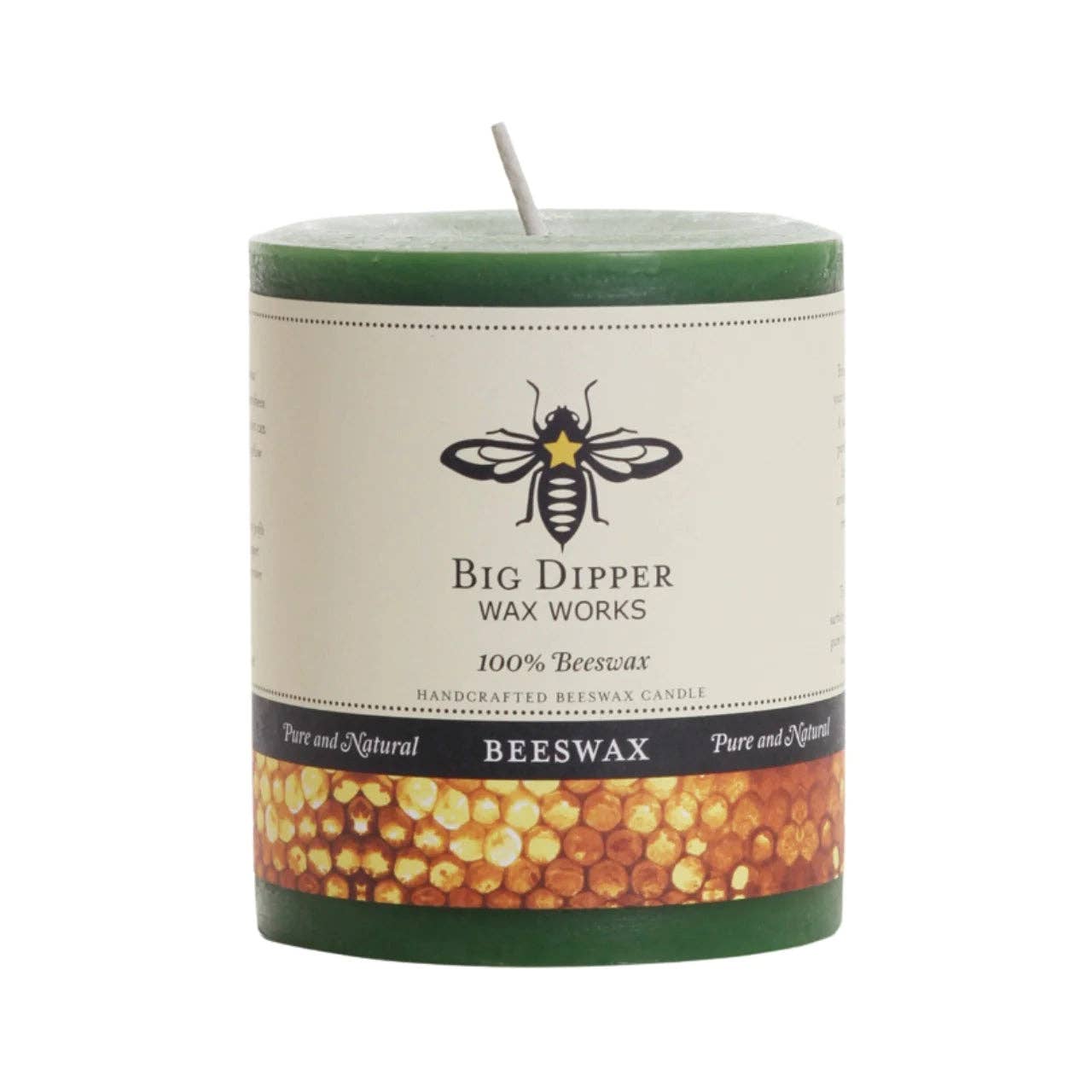 100% Pure Beeswax Pillar Candles (Multiple Colors)