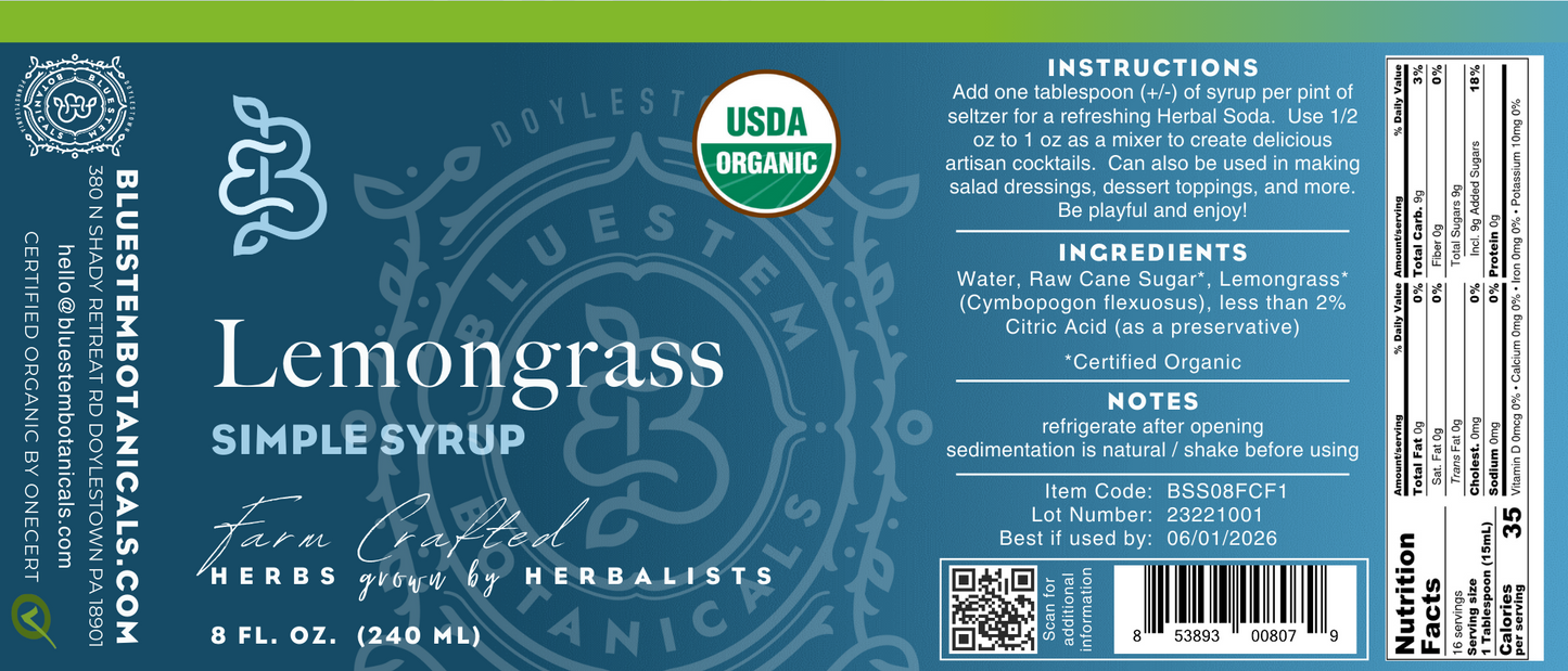 Lemongrass Simple Syrup