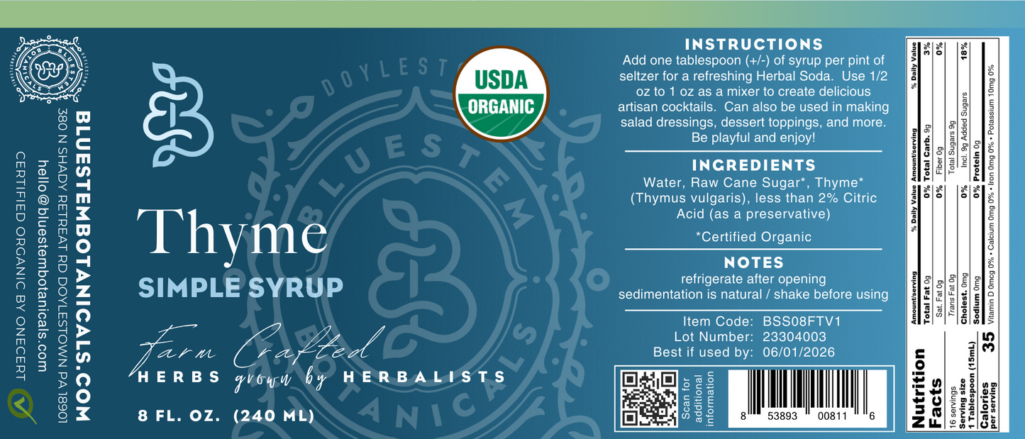 Thyme Simple Syrup