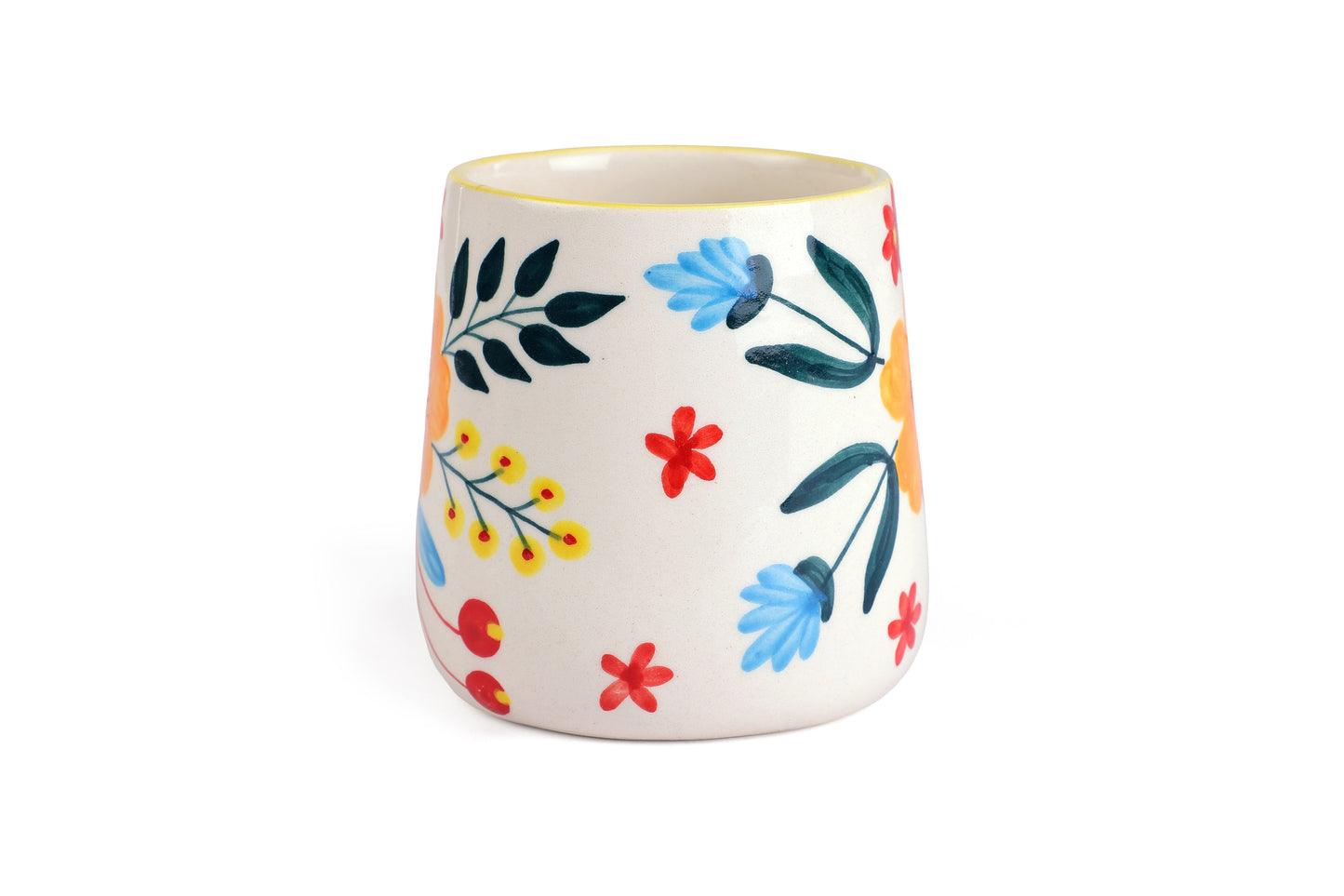 Floral Extravaganza Coffee Mug- Multi , 3.5 X 2.5 Inches (Set of 4)