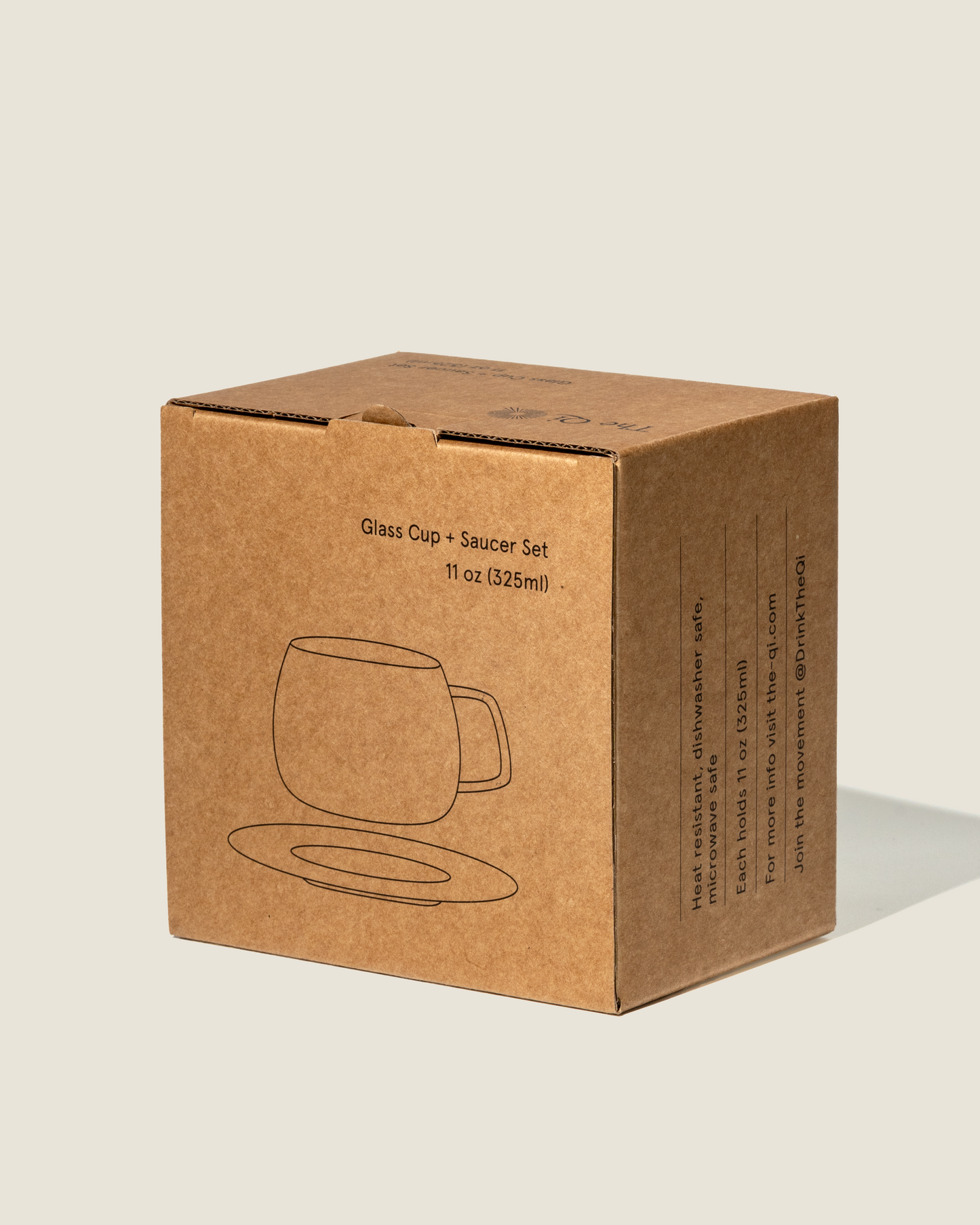 Glass cups & saucers (2)