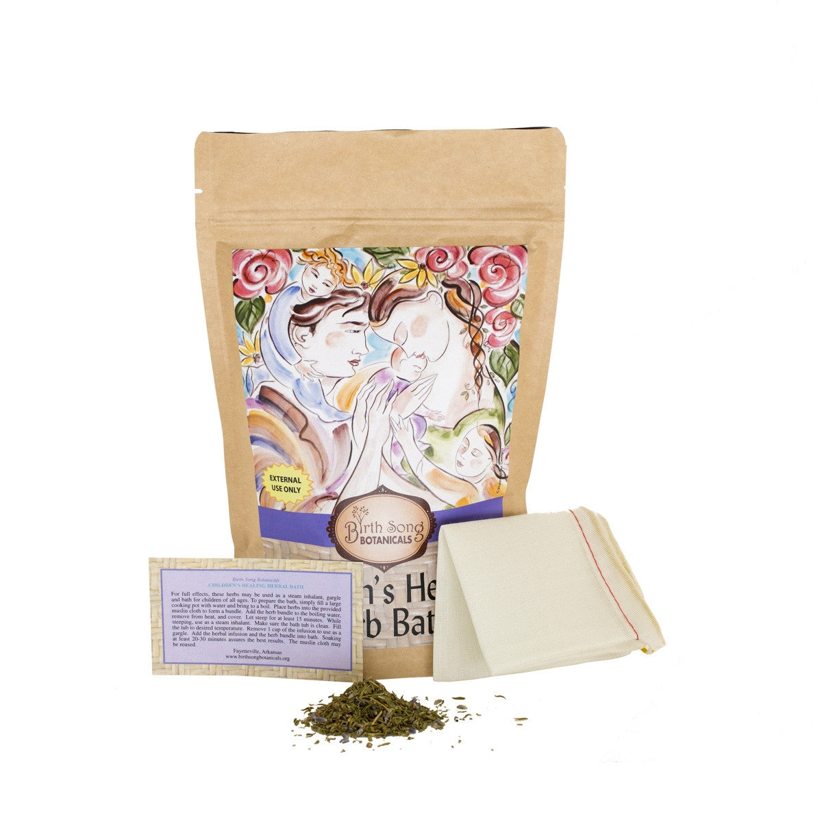 Children's Healing Herb Bath for Lung Congestion