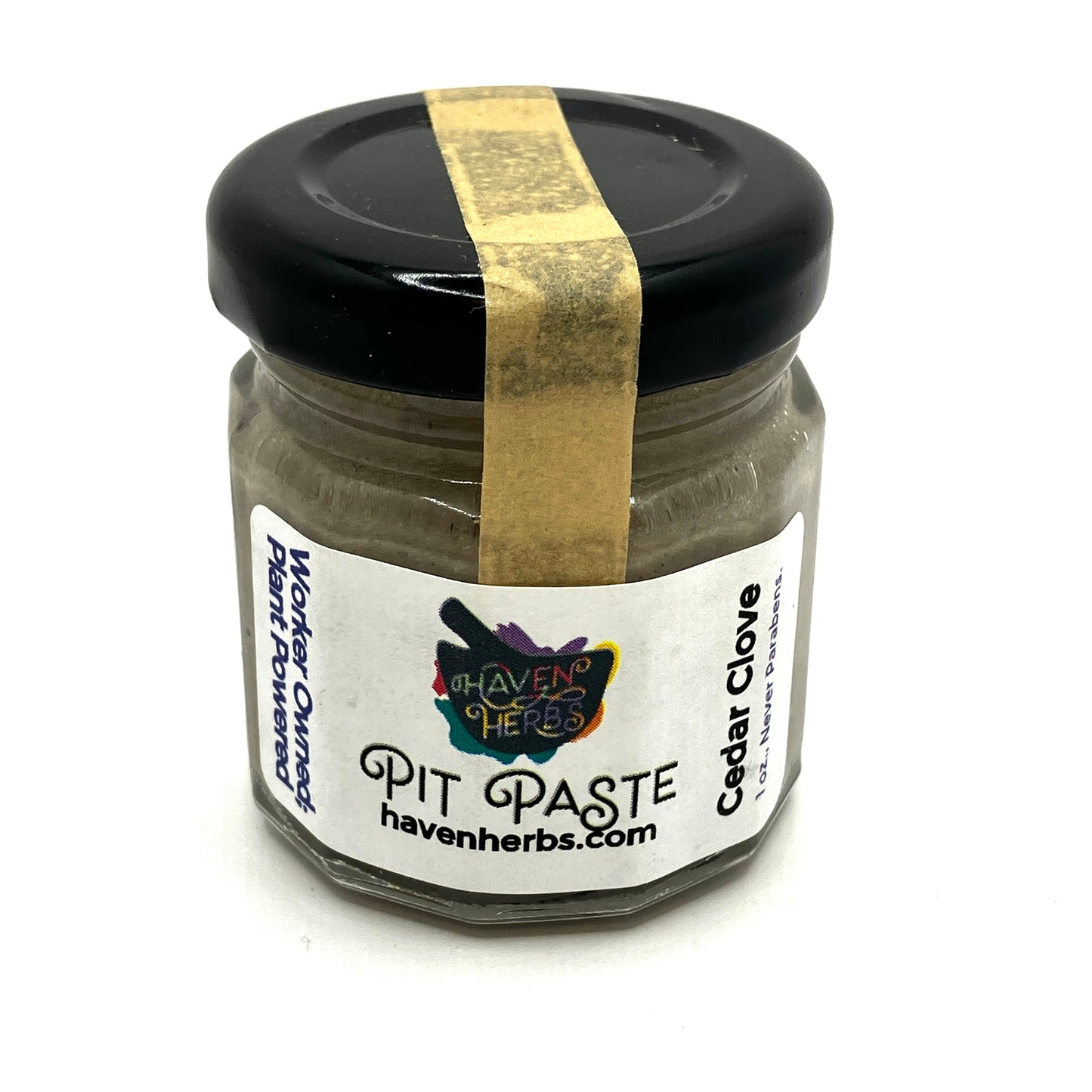 Pit Paste by Haven Herbs. Cedar Clove scent.
