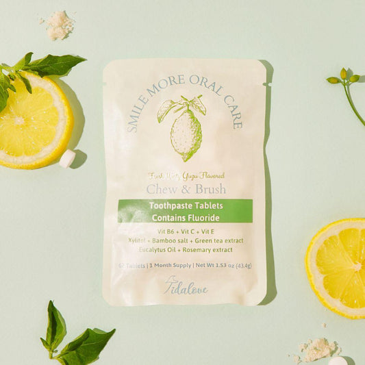 Toothpaste Tablets: Fresh Minty Yuzu