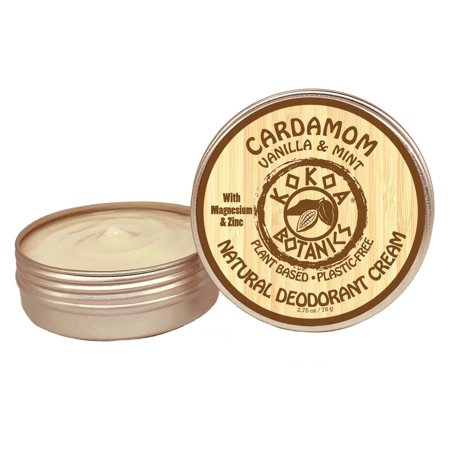 Deodorant Cream: Cardamom, Vanilla, and Mint