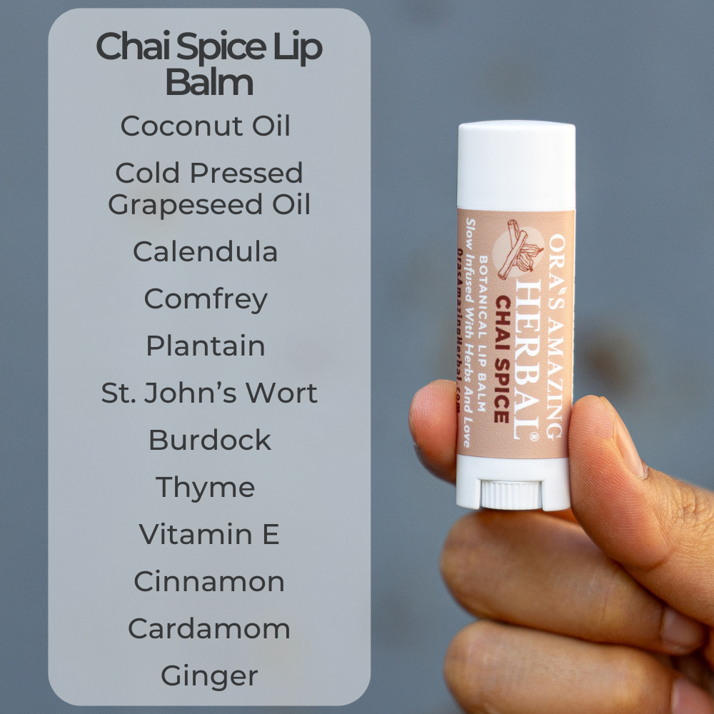 Natural Lip Balm, Chai Spice