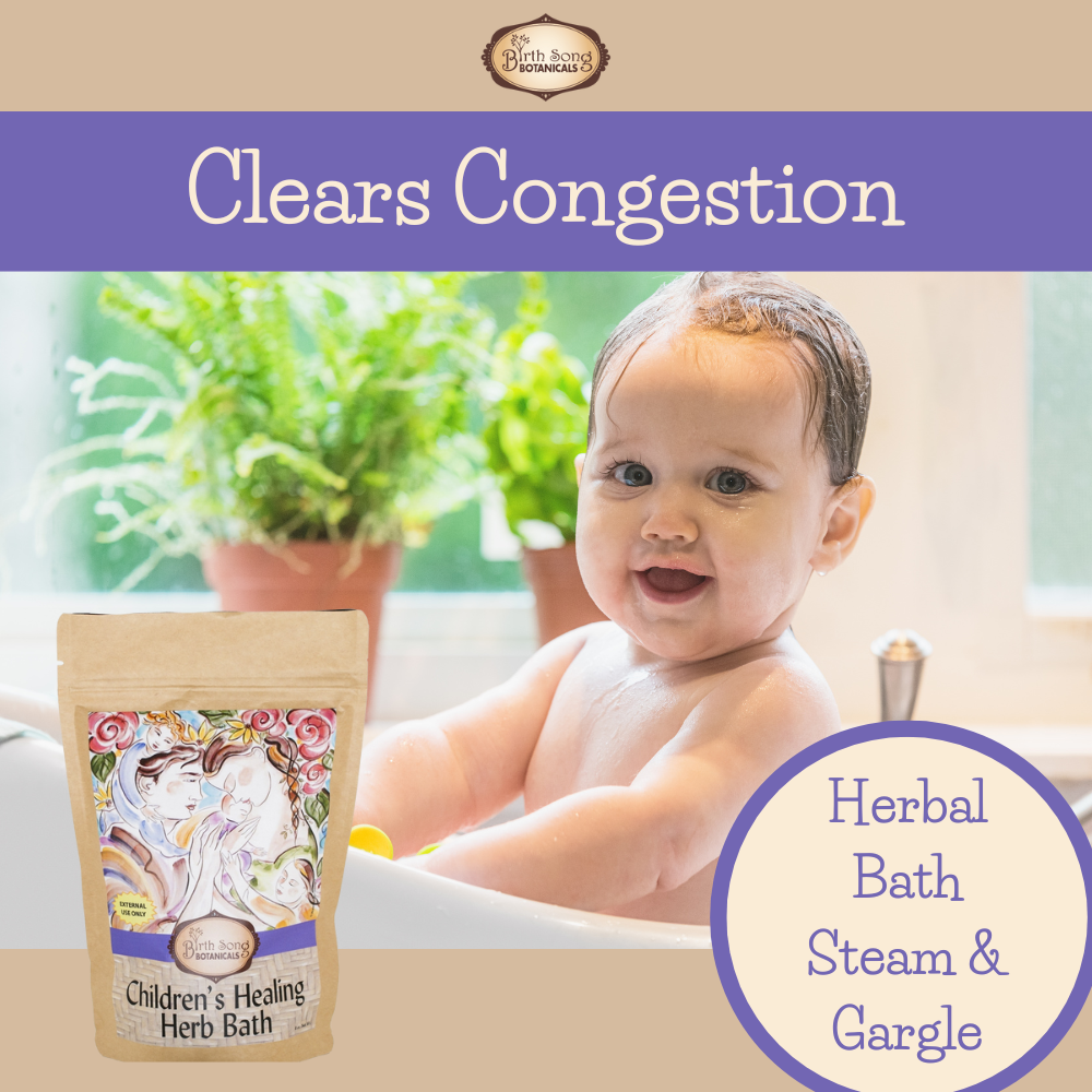 Children's Healing Herb Bath for Lung Congestion
