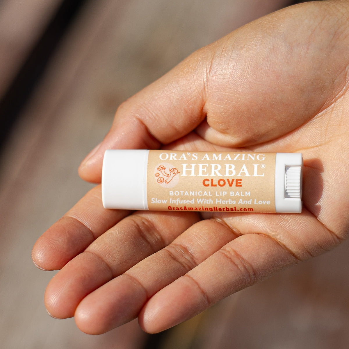 Natural Lip Balm, Herbal Infused, Clove