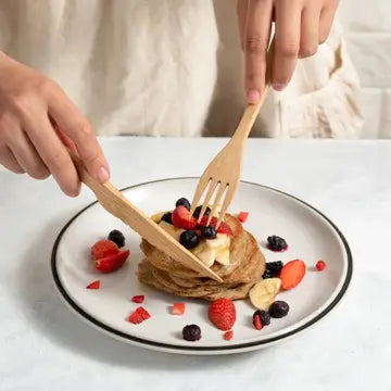 Reusable Bamboo Cutlery Set - Handmade & Eco-Friendly Pack