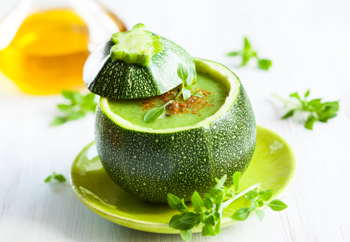 Round Zucchini (Cucurbita pepo) Seeds – 50 ct