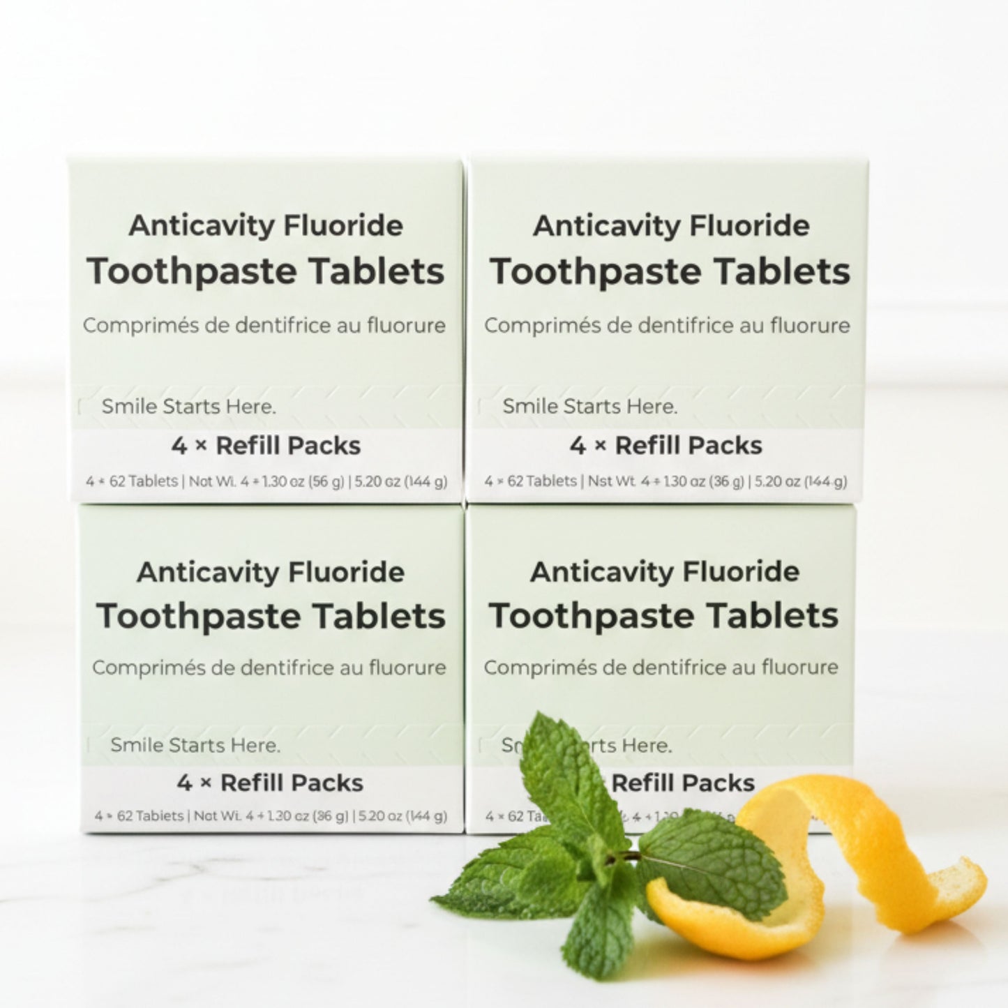 Fluoride Yuzu Mint Toothpaste Tablets — 4 Months