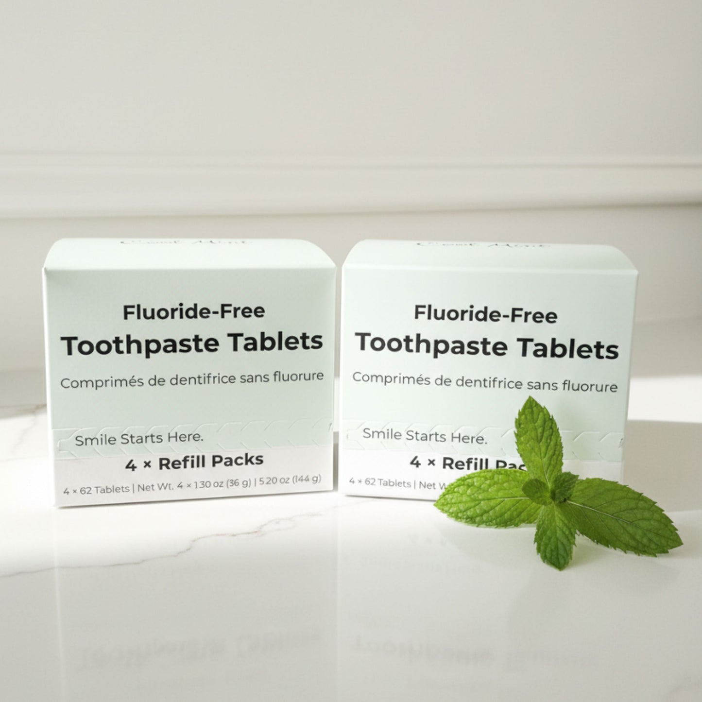 Fluoride-Free Cool Mint Toothpaste Tablets — 4 Months