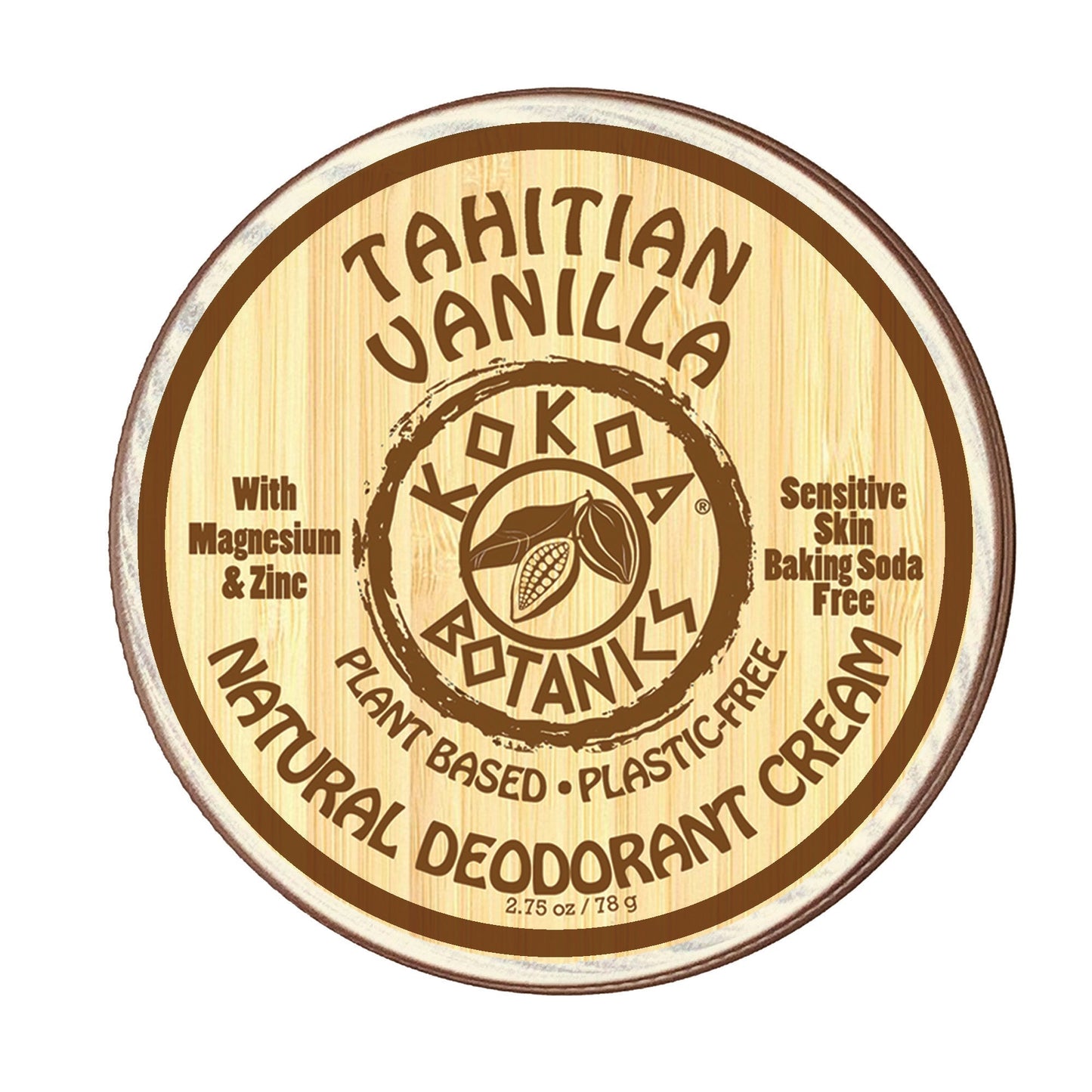 Deodorant Cream: Tahitian Vanilla