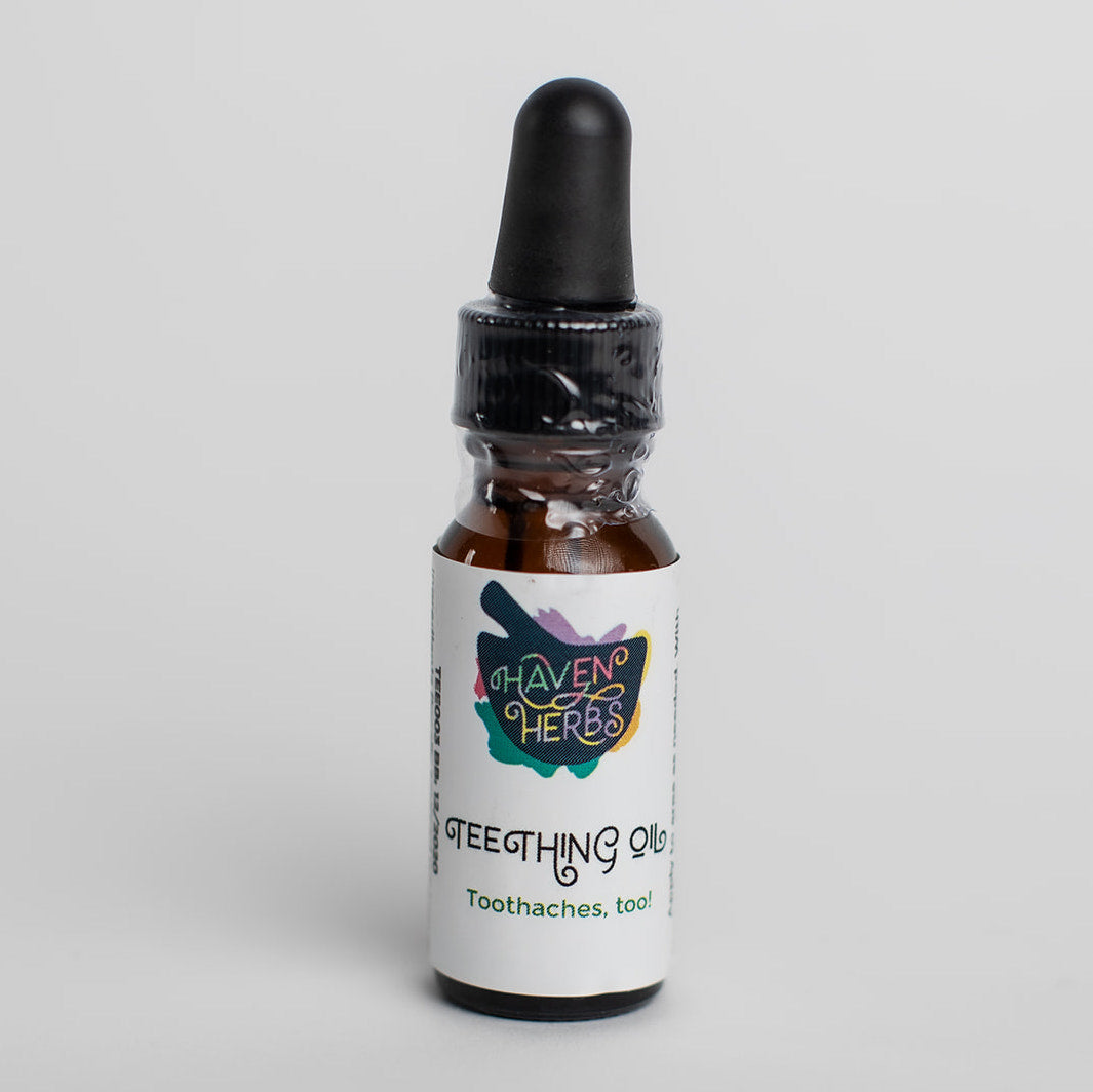 Teething and Toothache Oil by Haven Herbs.