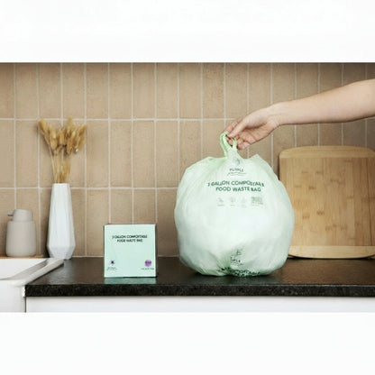 Compostable Kitchen Garbage Bags – 13 Gallon & 3 Gallon