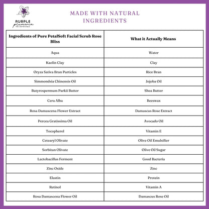 Natural Face Scrub – Rose Scent – Gentle Exfoliation & Hydration for Radiant Skin