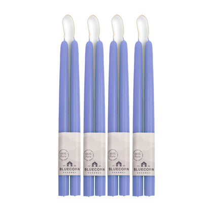 Hand-Dipped Beeswax Taper Candles - Bulk 4-Pair Bundle