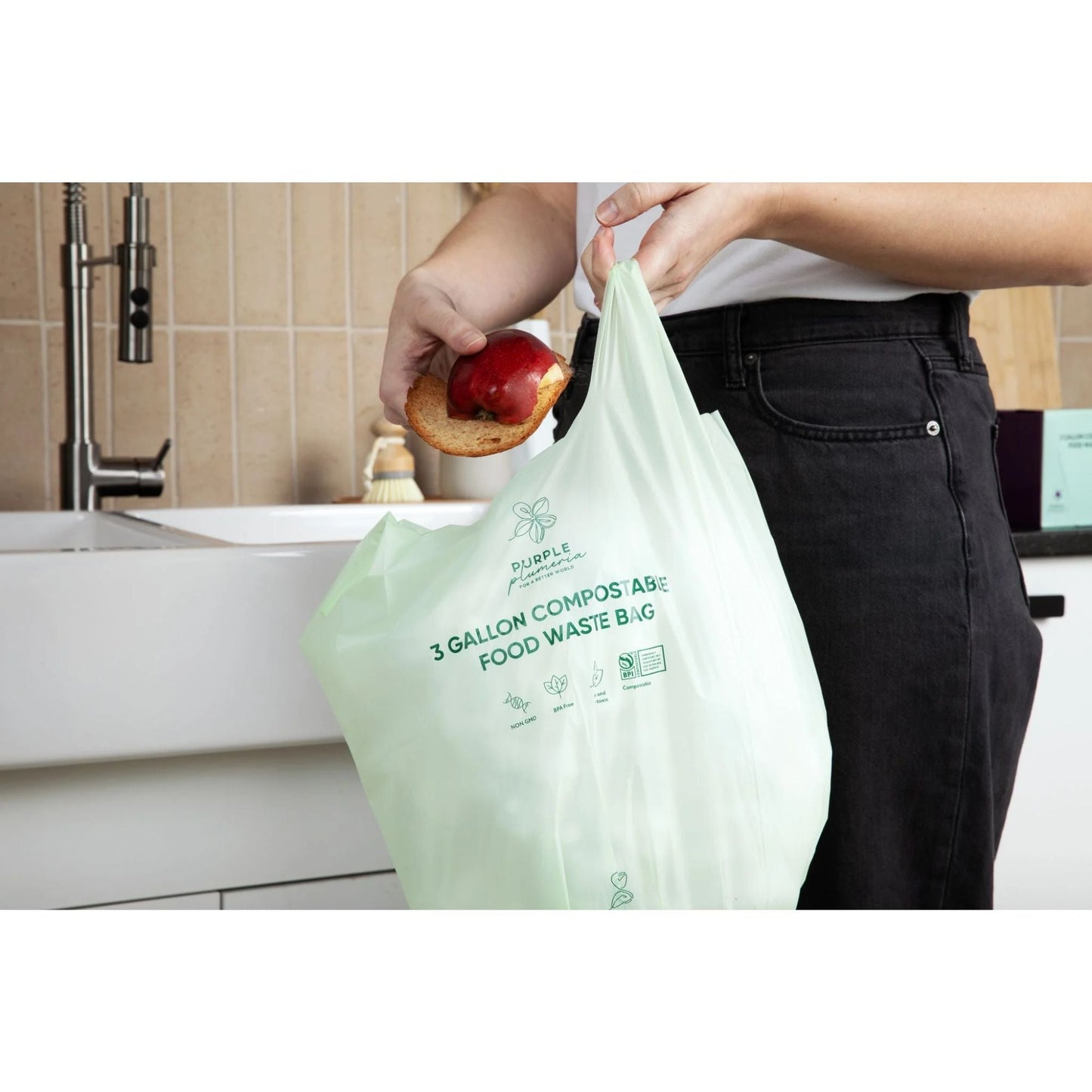 Compostable Kitchen Garbage Bags – 13 Gallon & 3 Gallon