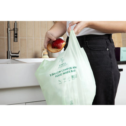 Compostable Kitchen Garbage Bags – 13 Gallon & 3 Gallon