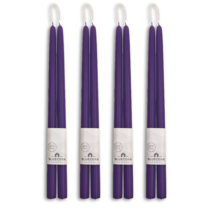 Hand-Dipped Beeswax Taper Candles - Bulk 4-Pair Bundle