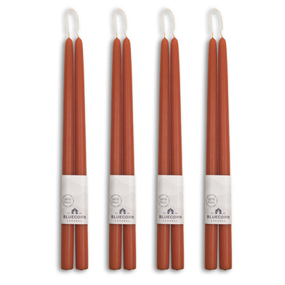 Hand-Dipped Beeswax Taper Candles - Bulk 4-Pair Bundle