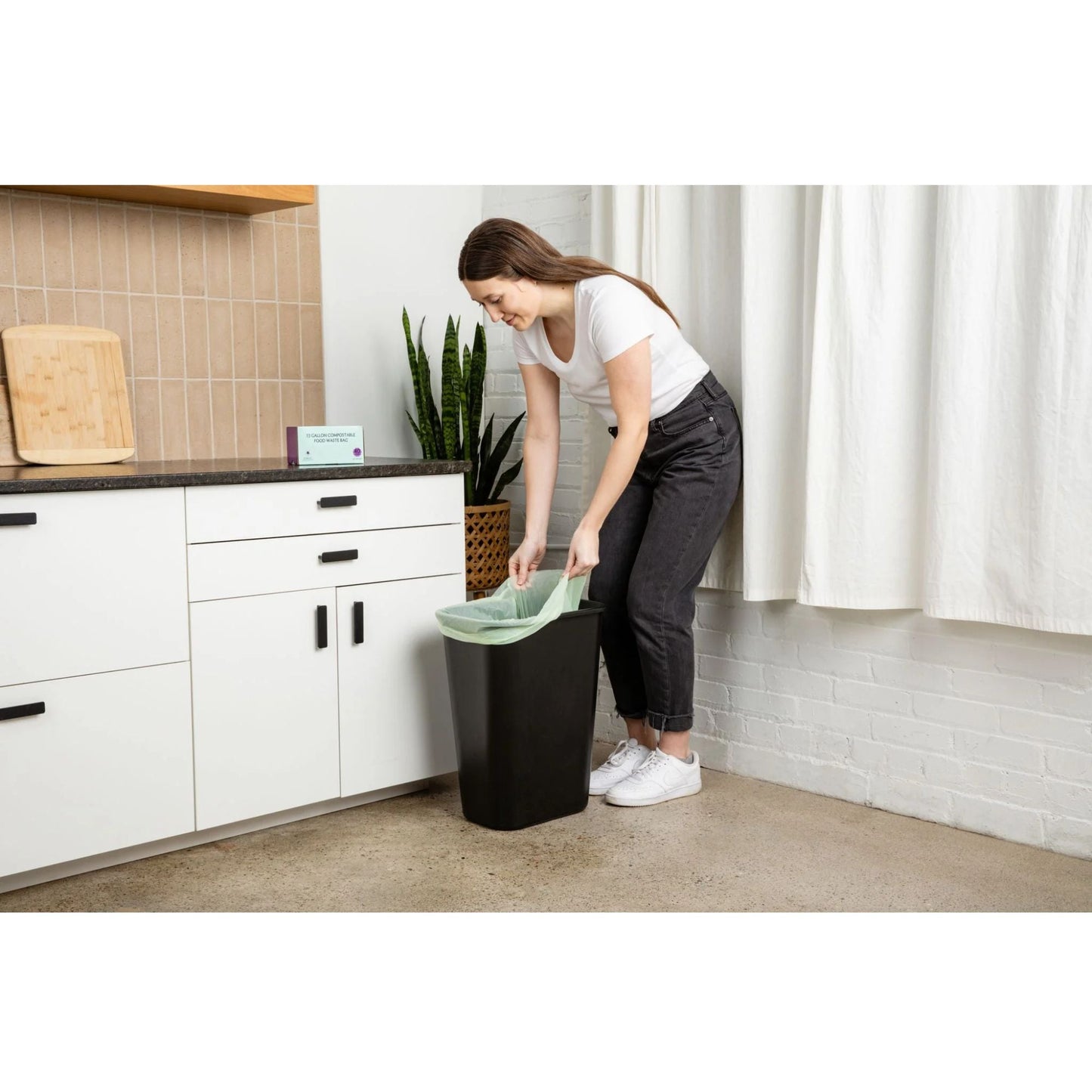 Compostable Kitchen Garbage Bags – 13 Gallon & 3 Gallon