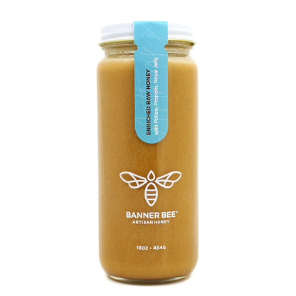 Ultra Enriched (Royal Jelly, Pollen, Propolis) Raw Honey