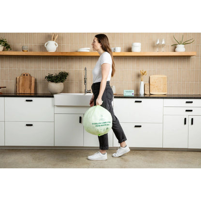 Compostable Kitchen Garbage Bags – 13 Gallon & 3 Gallon