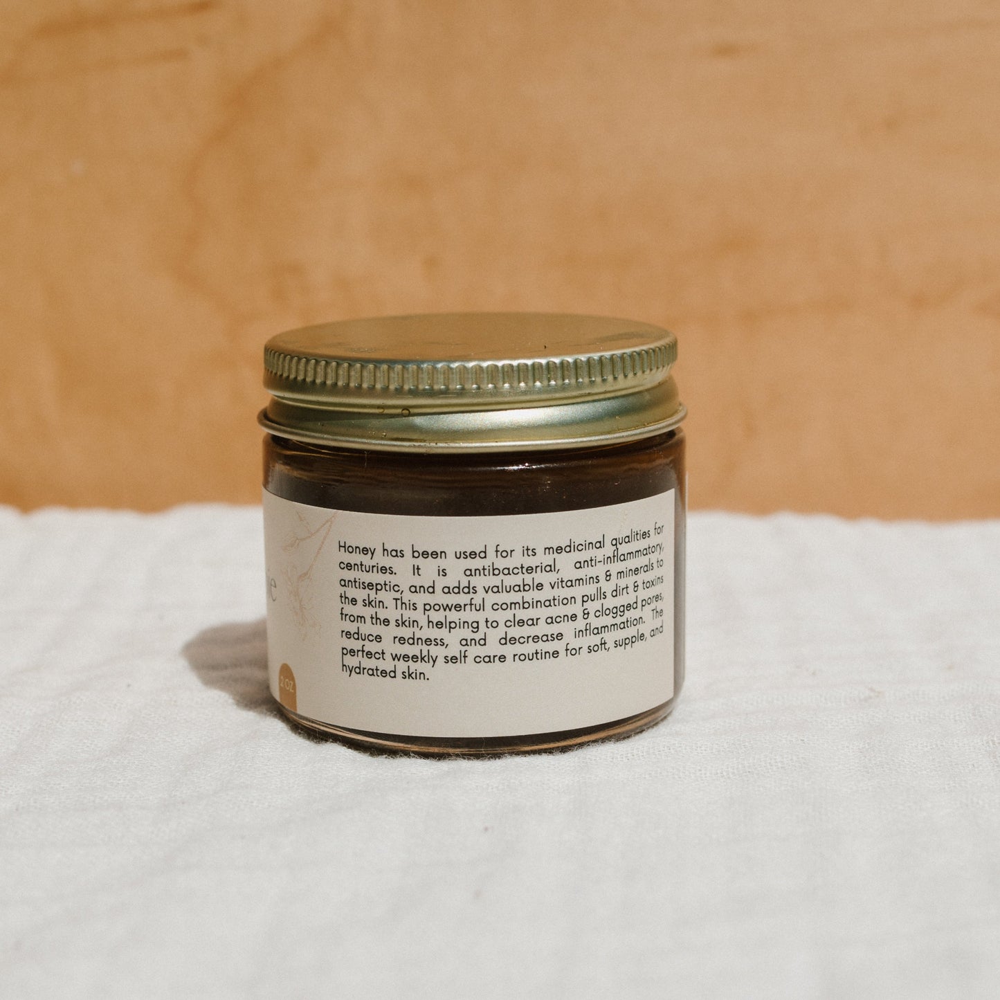 Herbal infused raw honey mask