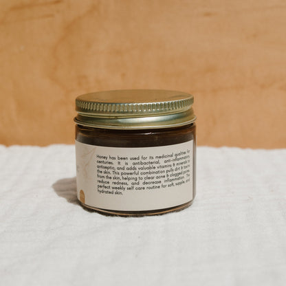 Herbal infused raw honey mask