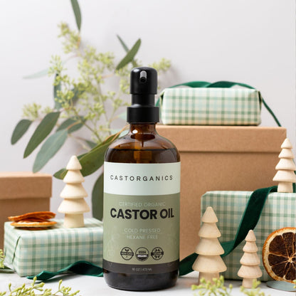 USDA Organic Castor Oil with Metal Pump