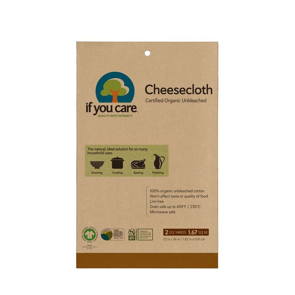 Certified Organic Unbleached Cheesecloth