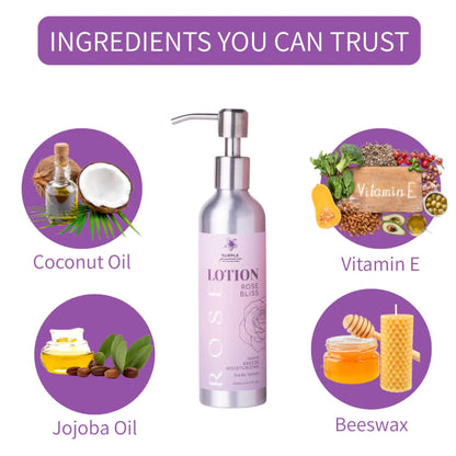 Natural Body Lotion (Rose or Coconut)