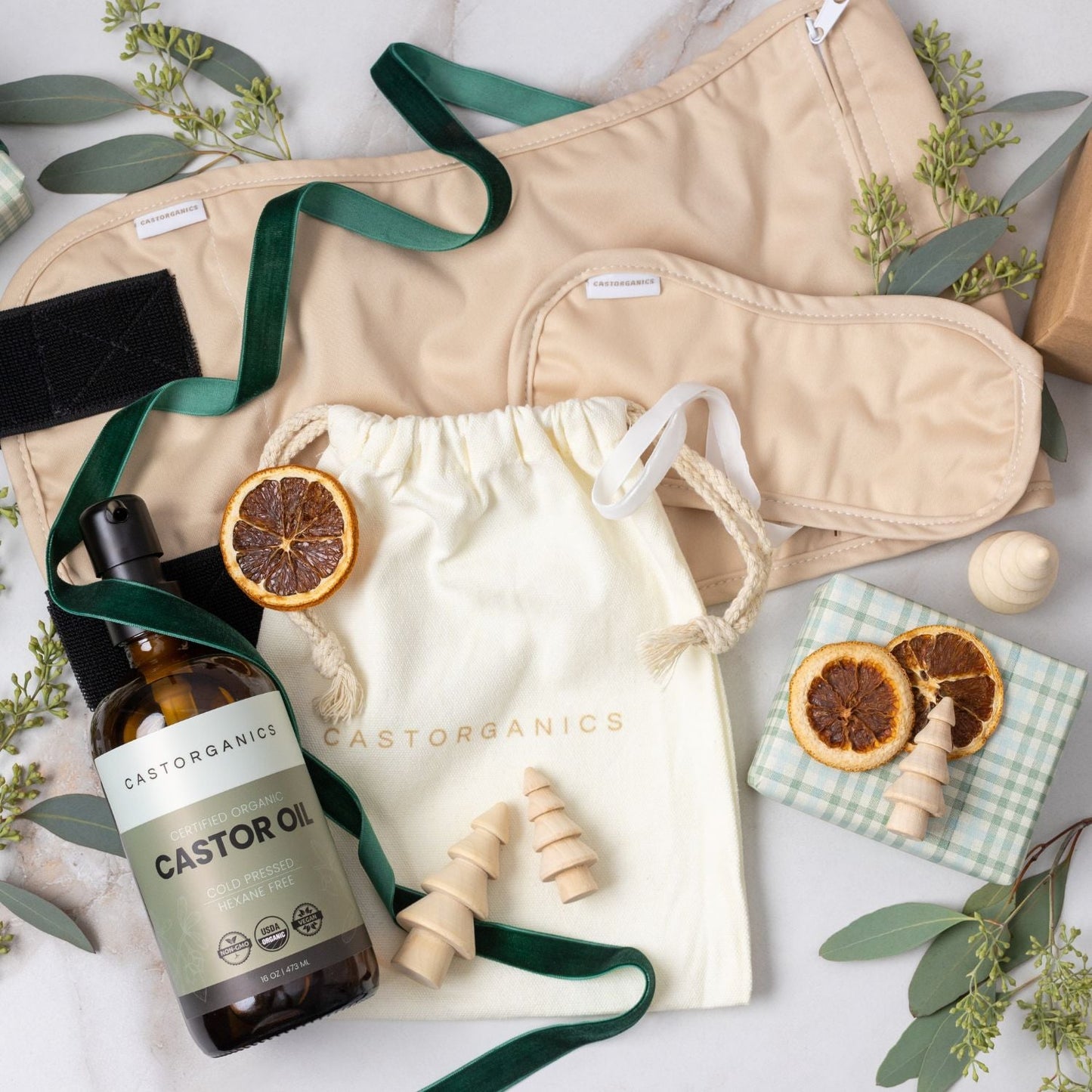 Organic Cotton Castor Oil Packs (Belly & Neck Pad)