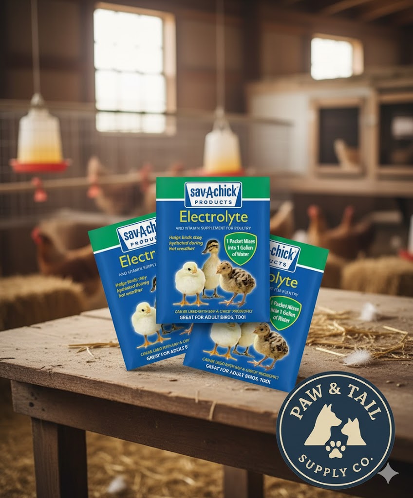 Sav-A-Chick Poultry Vitamins Electrolytes 3-Pack Bird Supplement Stress Relief