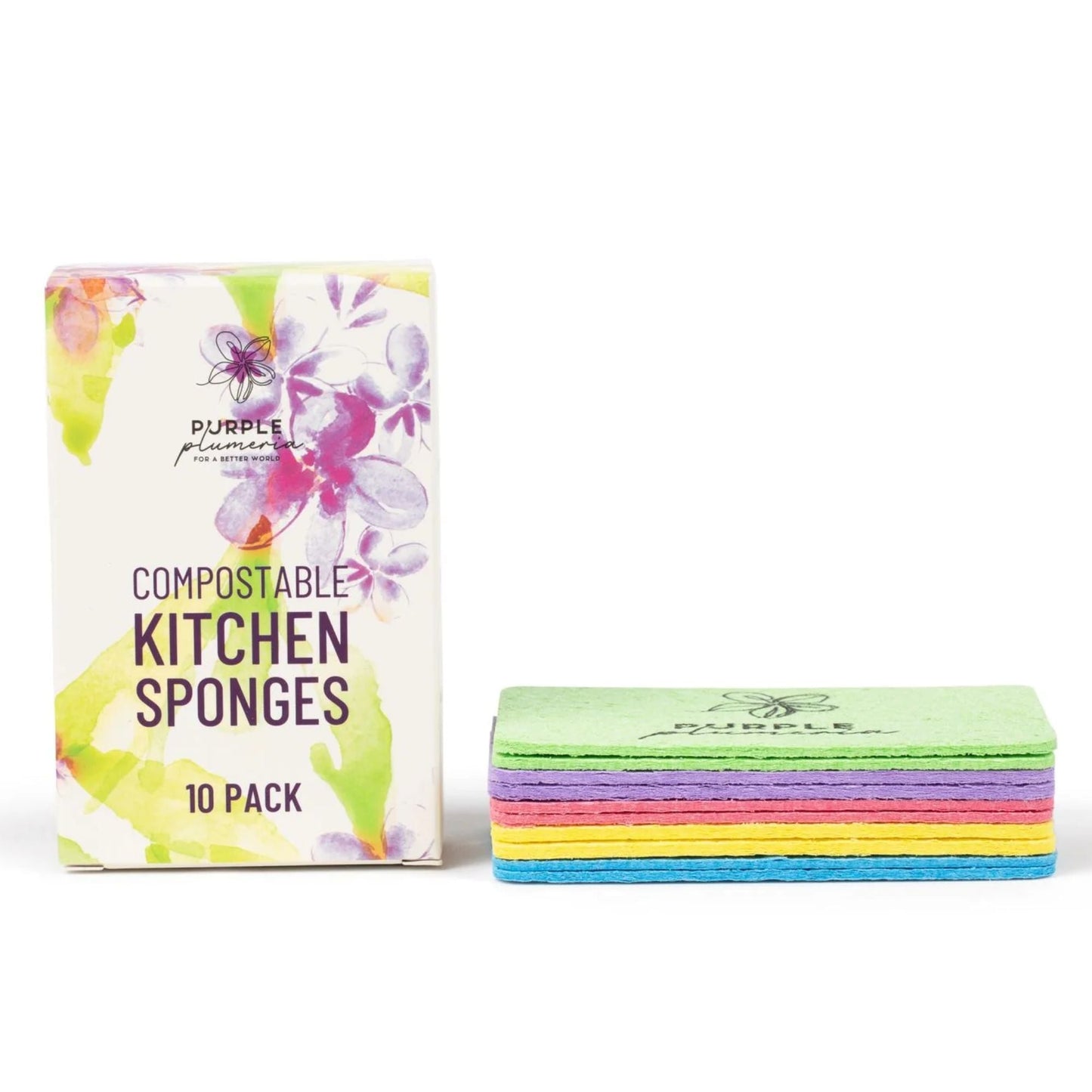 Compostable Dish Sponges: Plastic-Free & Eco-Friendly. Cellulose & Coconut fiber