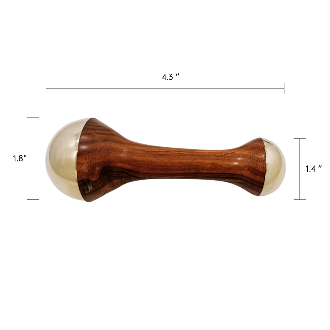 Dual-Dome Kansa Wand: Ayurvedic Tool for Detoxification