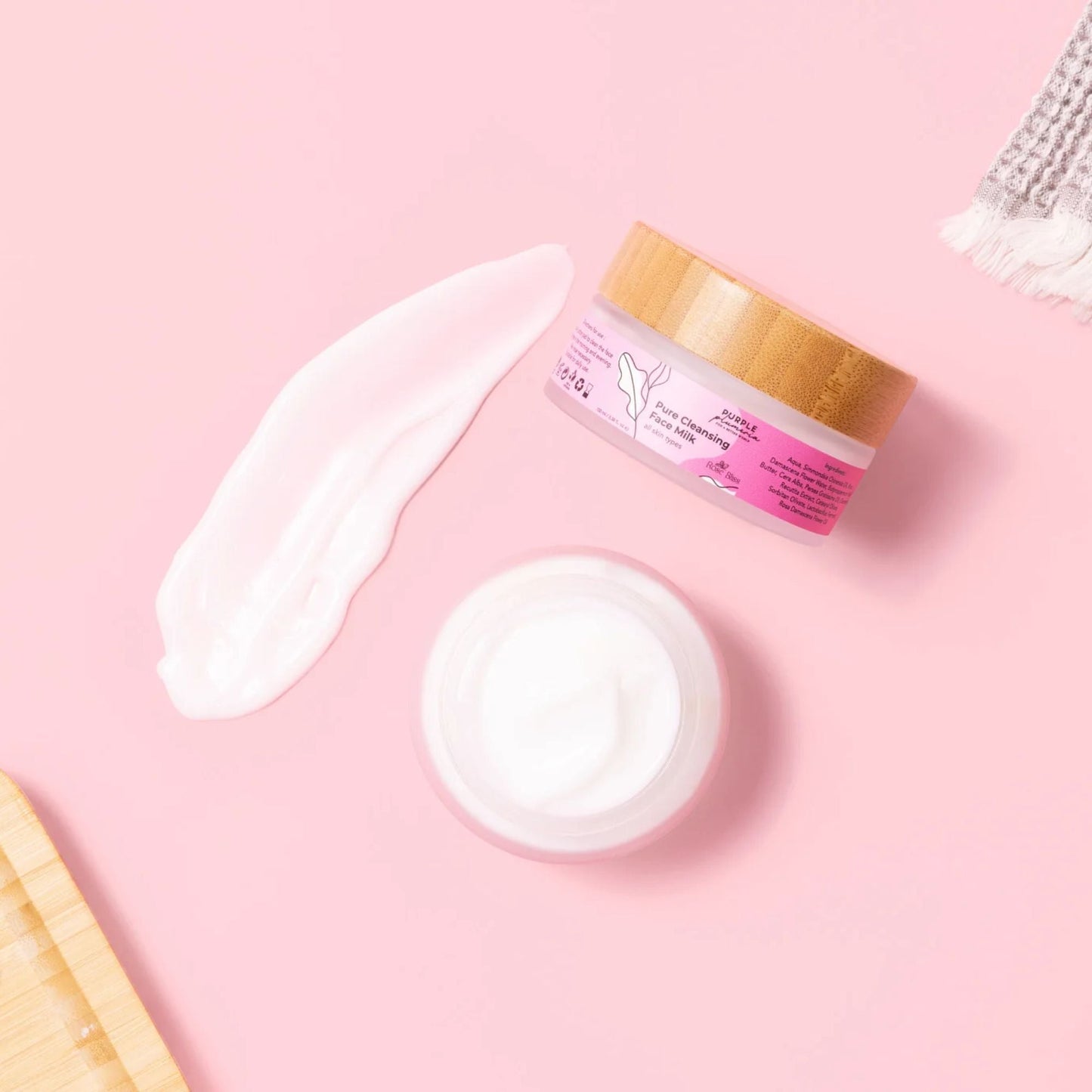 Natural Cleansing Face Milk – Rose Bliss – Hydrating & Refreshing for Everyday Use