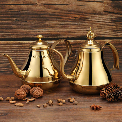 Stainless Steel Tea Pot with Tea Strainer