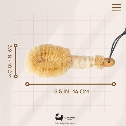 Natural Sisal Japanese Spa Brush - Exfoliating Body Brush