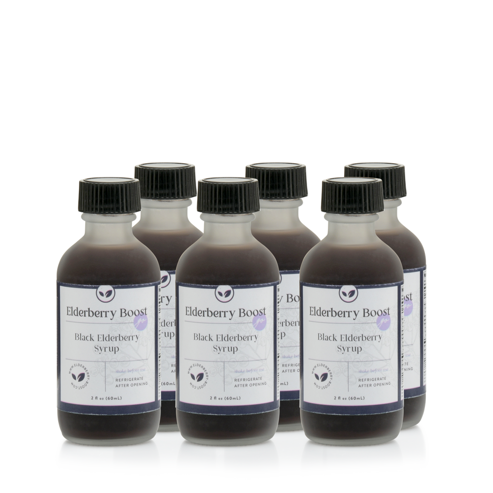 Elderberry Go! 2 oz Travel Size Jars - 6 Pack