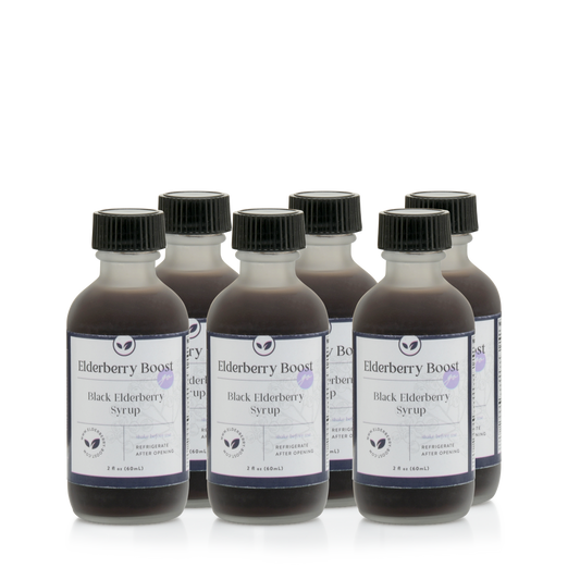 Elderberry Go! 2 oz Travel Size Jars - 6 Pack