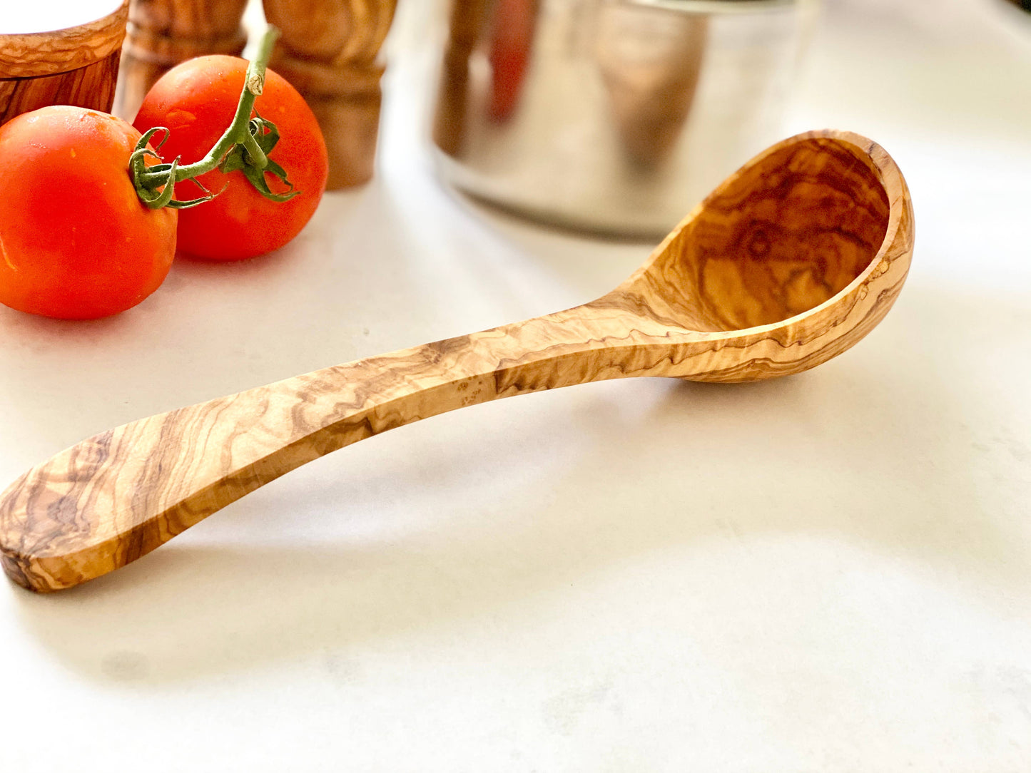 Olive Wood Ladle - 12"