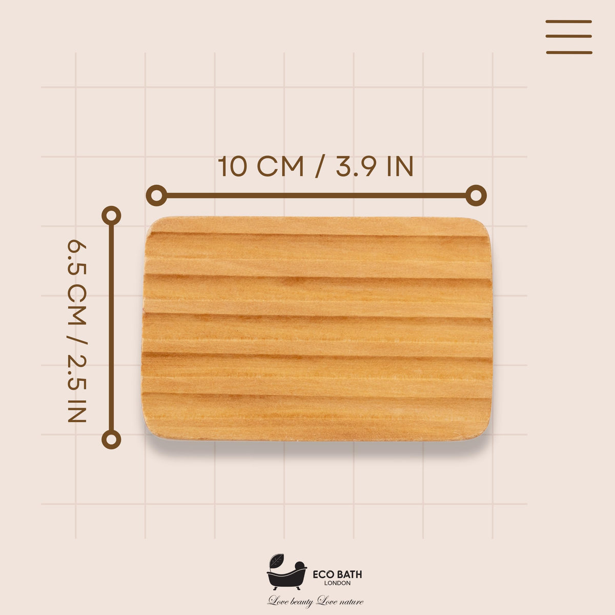 Natural Wood Soap Dish - Handcrafted Bathroom Accessory