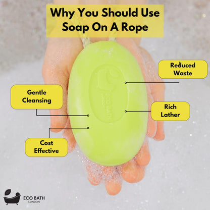 Soap on a Rope 7.76 oz (220 g) - Handmade Natural Bar Soap