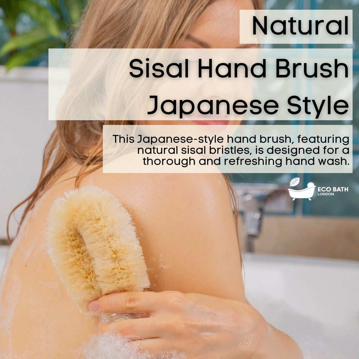 Natural Sisal Japanese Spa Brush - Exfoliating Body Brush