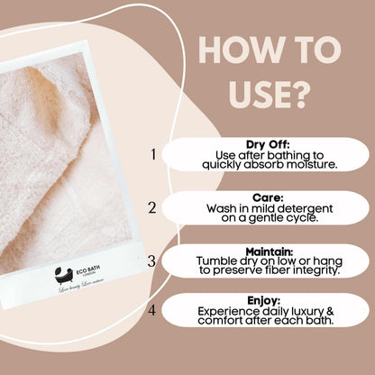 GOTS Certified Organic Cotton Bath Towel