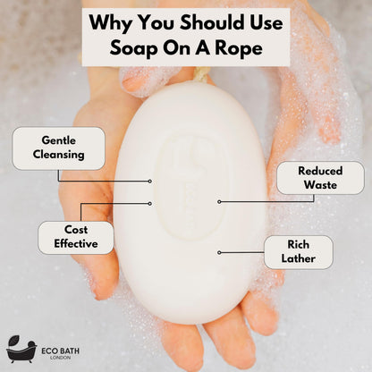 Soap on a Rope 7.76 oz (220 g) - Handmade Natural Bar Soap