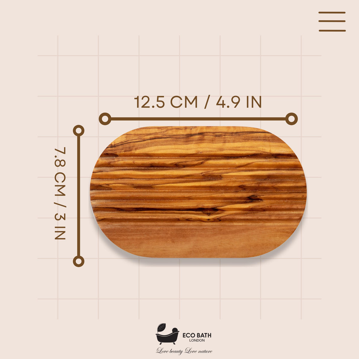 Natural Wood Soap Dish - Handcrafted Bathroom Accessory